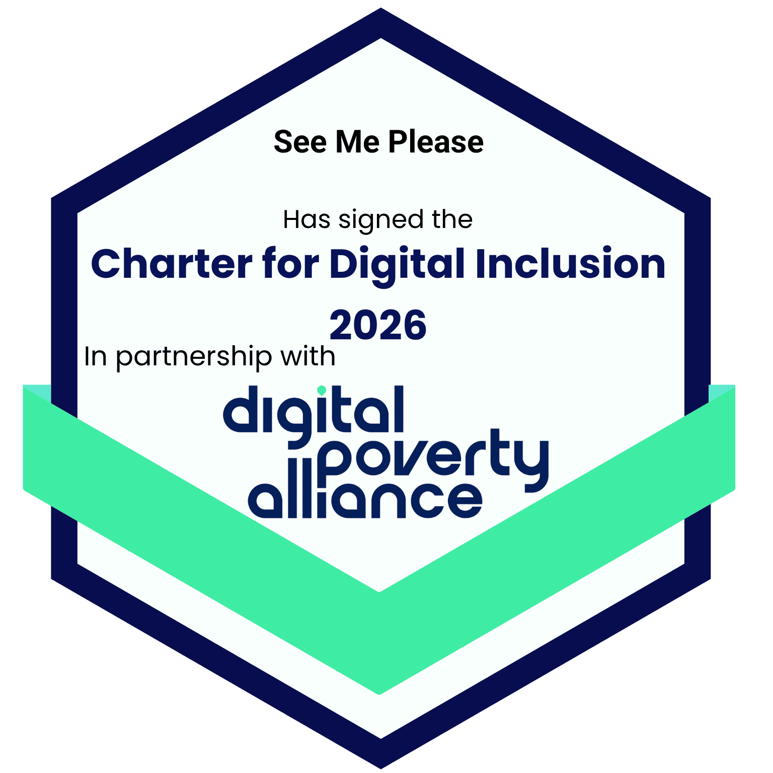Charter for Digital Inclusion 2026: signatory, in partnership with the Digital Poverty Alliance