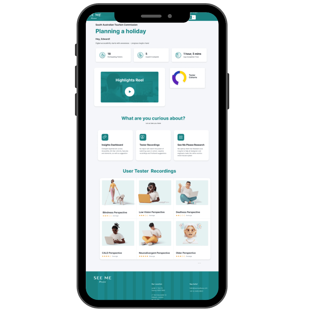 a mobile phone displaying interesting data of user feedback. It looks like a vibrant and engaging dashboard.